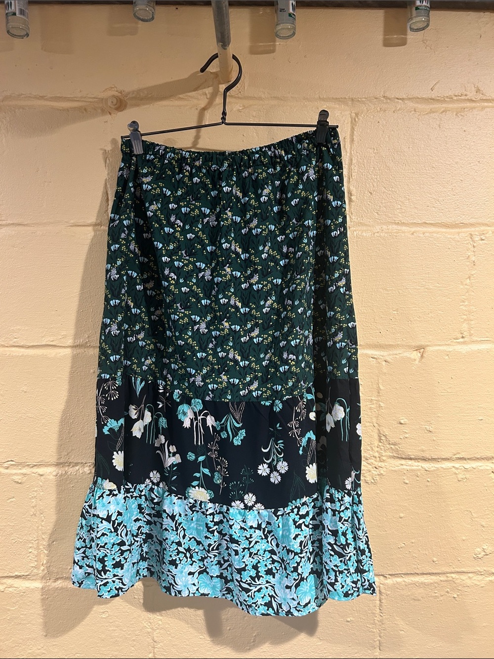 LOFT Tiered Floral Skirt